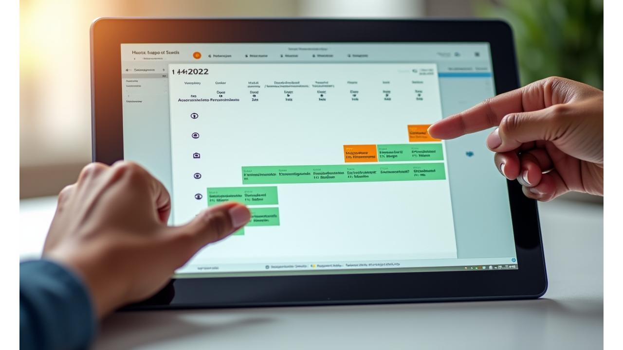 Calendario digital mostrando citas disponibles para consulta de bienestar con Vitalía Bienestar.